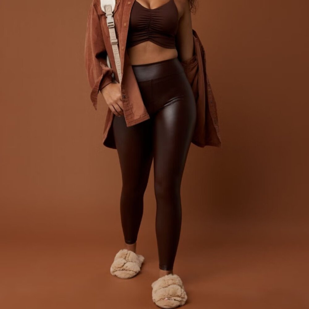NWT - OFFLINE By Aerie Real Luxe Faux Leather Legging